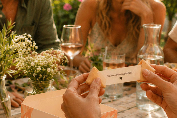 Fortune cookies pour dîner entre amis