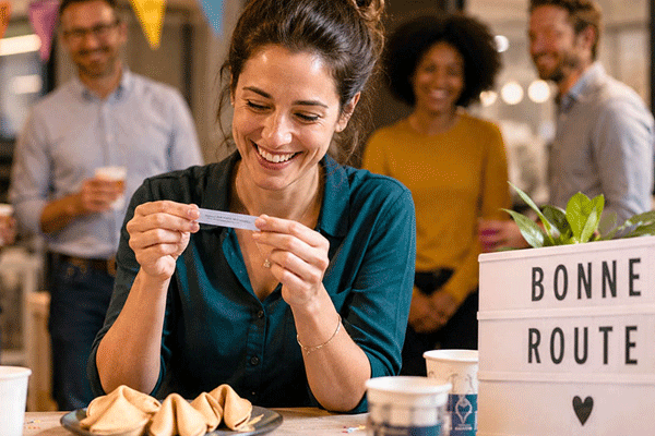 Fortune cookies pour Pot de départ