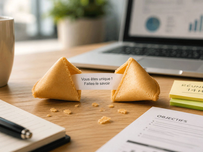 Fortune cookie personnalisé