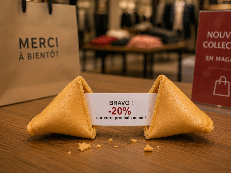 Fortune cookie personnalisé